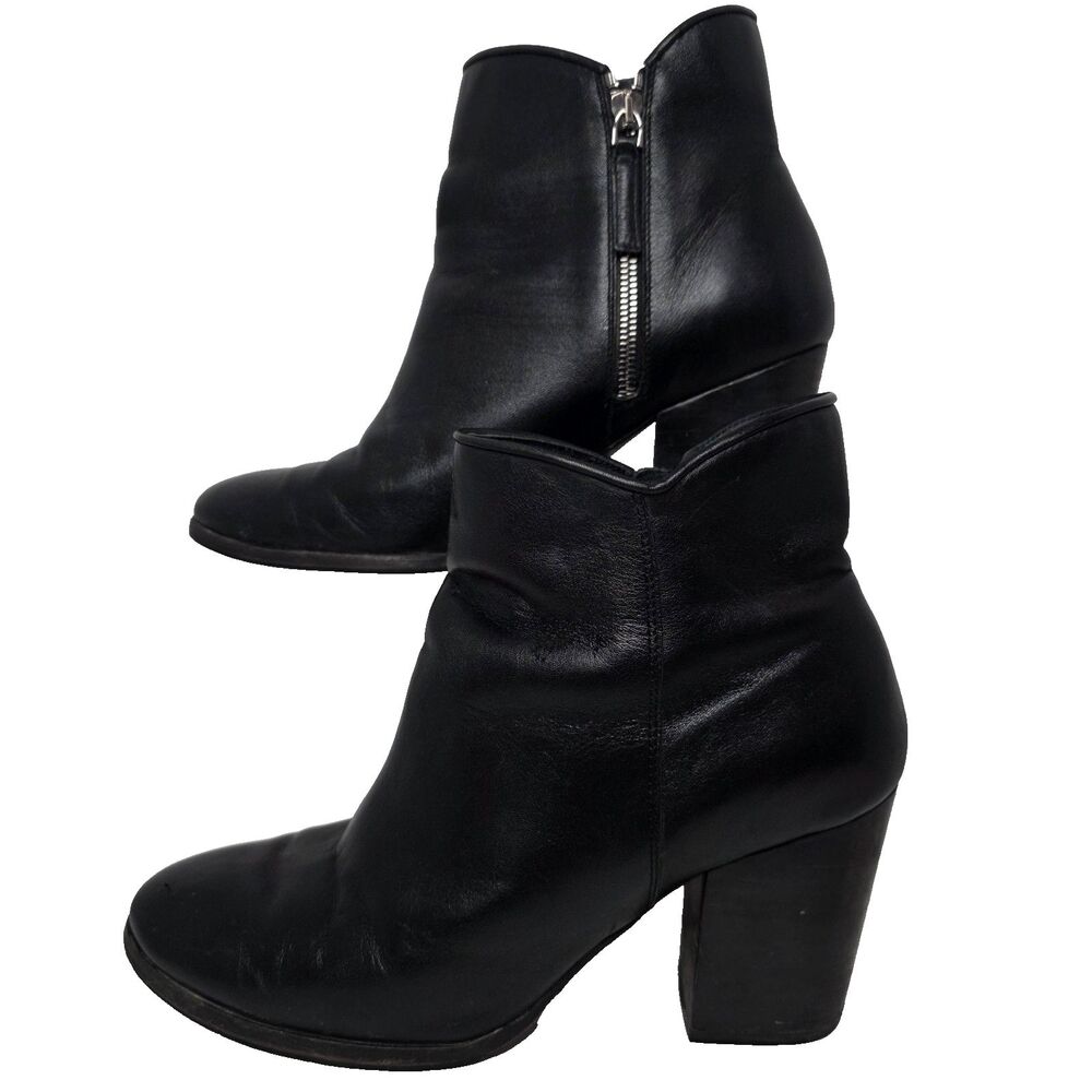 Thursday Boot Co Uptown Bootie Women’s 10M Black Leather Zip Ankle Boots